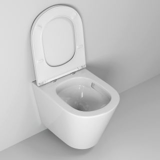 Подвесной унитаз Grossman GR-4478SQ безободковый с круговым смывом белый